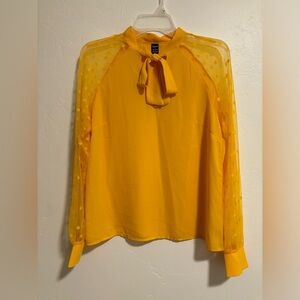 Shein Medium Yellow/Gold Blouse